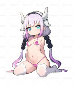 Bikini Kanna Kamui Kneeling