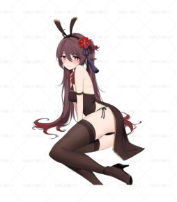 Hu Tao sexy Prone Pose