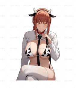 Makima With Cow Bikini