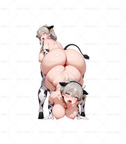 Cow Girls Squeezing The Buttocks