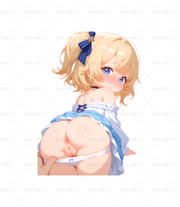 Hentai Anime Girl Pinch Buttocks