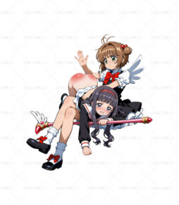 KINOMOTO SAKURA x Tomoyo Daidouji Sexy Butt