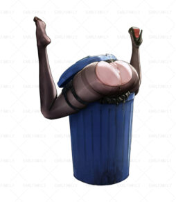 The Sexy Butt In The Trash Can