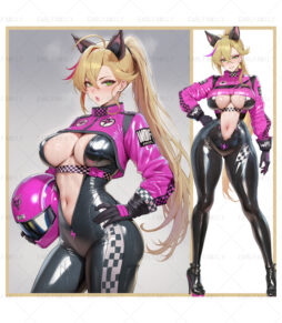 Sexy Racing Driver Poster