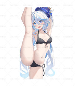 Furina Lifting Leg While Wearing a Bikini