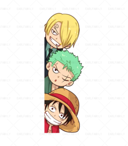 One Piece Chibi Peeking