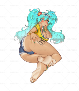 Hatsune Miku Black Skin