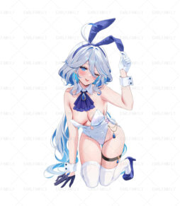Furina Bunny Girl Kneeling Pose
