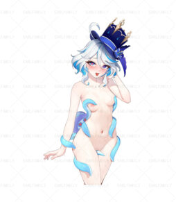 Furina Completely Naked Body