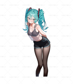 Hastune Miku Black Silk