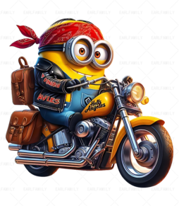 Minions Ride A Motorcycle