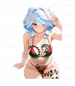 Furina Tattooed Large Breasts