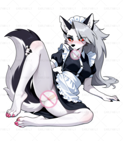 Loona Maid Uniform Butt