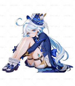 Furina Holding Onto Someone's Thigh