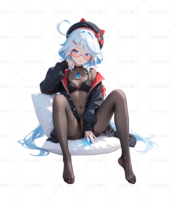 Furina Black Silk Bikini