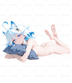 Furina Lying Down Hugging A Pillow