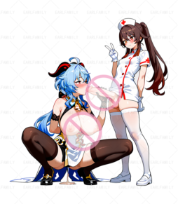 Ganyu And Hutao Futanari