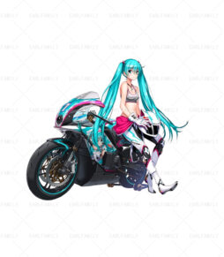 Hatsune Miku Motorcycle Girl