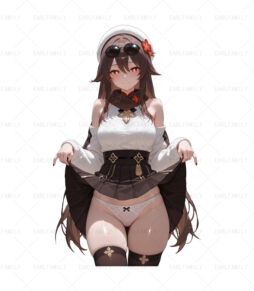 Hu Tao Lift Up The Skirt