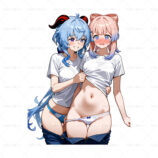 592287 sangonomiya kokomi,ganyu (genshin impact (3) 1096.1400