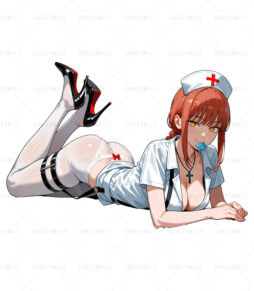 Sexy Nurse Makima Prone Posture