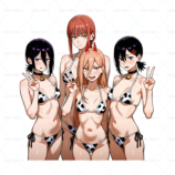 600846 chainsaw man,makima higashiyama kobeni,power reze (62) 1245.1334