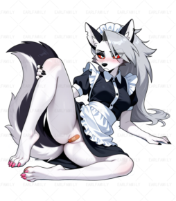 Loona Maid Uniform Butt