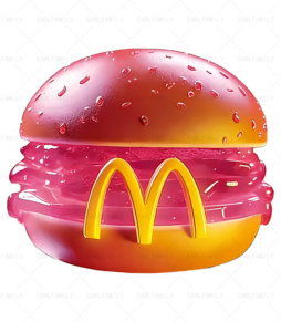 M Cartoon Hamburger