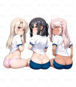 Illyasviel Von Einzbern Loli Ass Car Sticker&Keychains