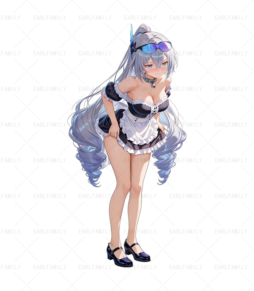 Silver Wolf Maid Car Sticker&Keychains