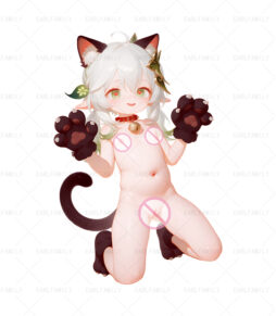 Geshin Impact Cat Hentai Nahida Car Sticker&Keychains
